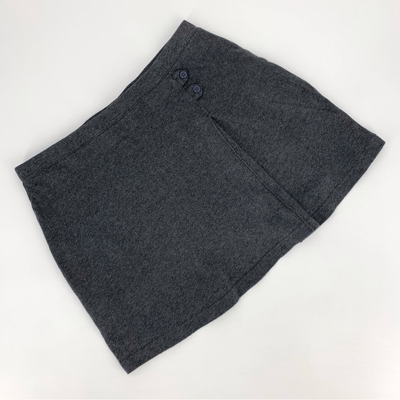 Lands' End Kids Grey Jersey Knit Skirt with Hidden Shorts, 16+ - Picture 1 of 12